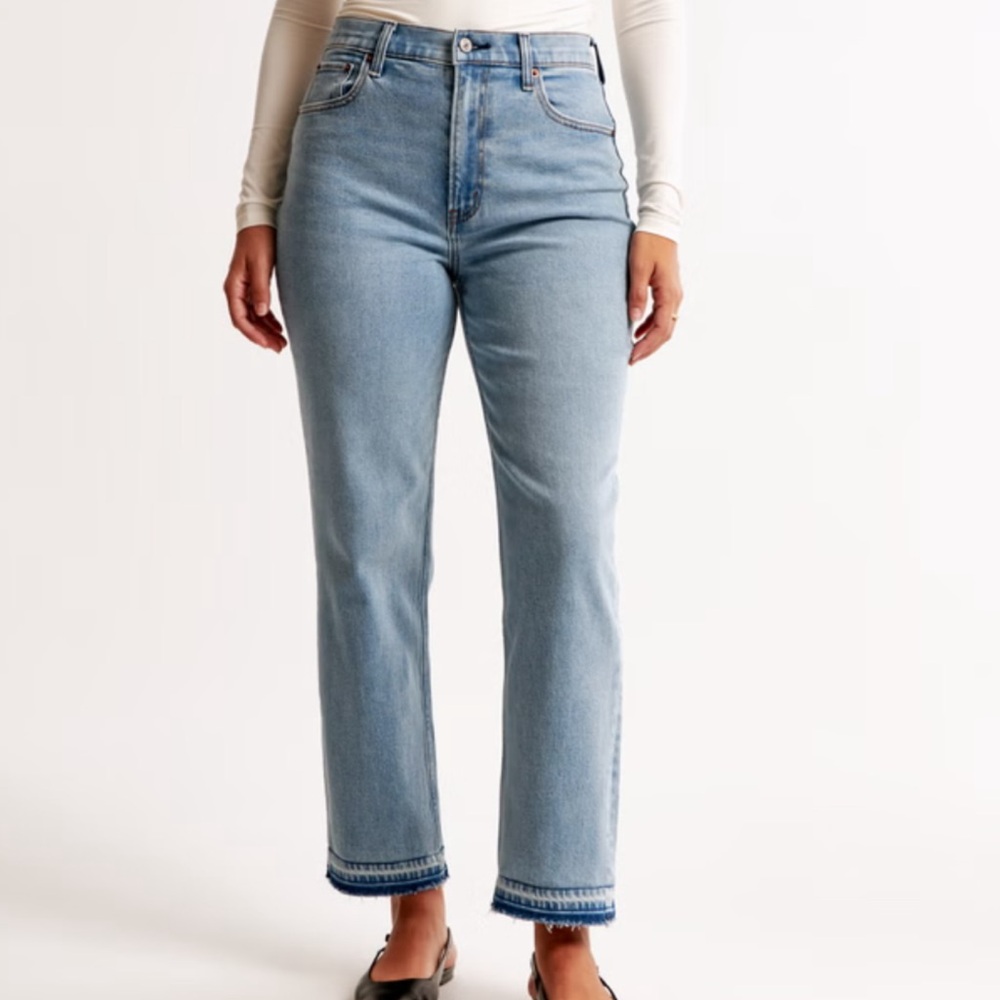 ultra high rise curve love ankle straight jean